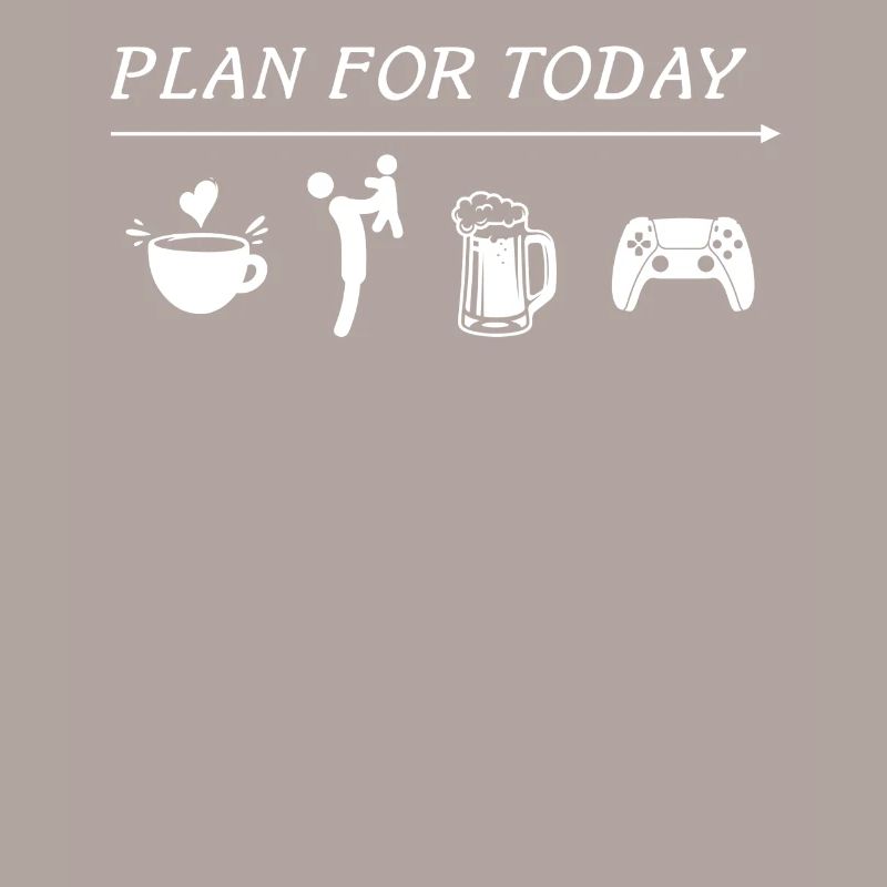 Plan For Today Funny Coffee
