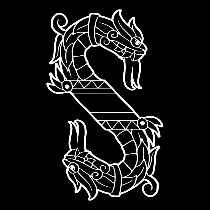 Serpent aztèque à deux têtes Sc à deux têtes