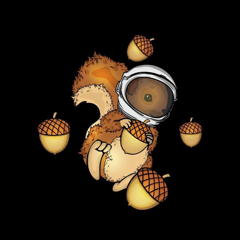 Squirrel Astronaut Gift Kids Space