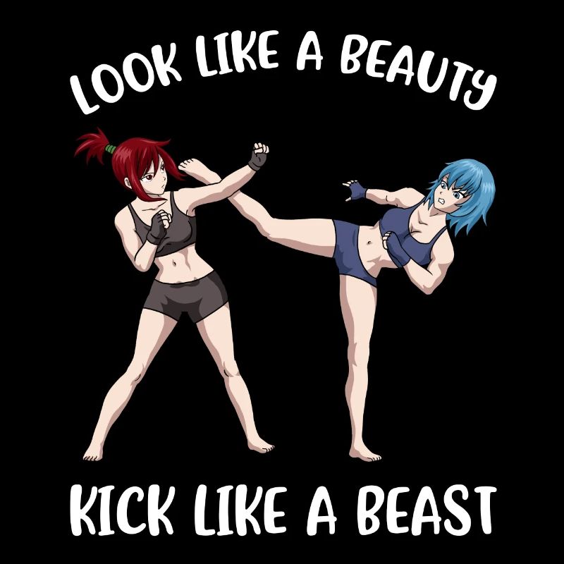 Kick Like A Beast Kickboxen Geschenk