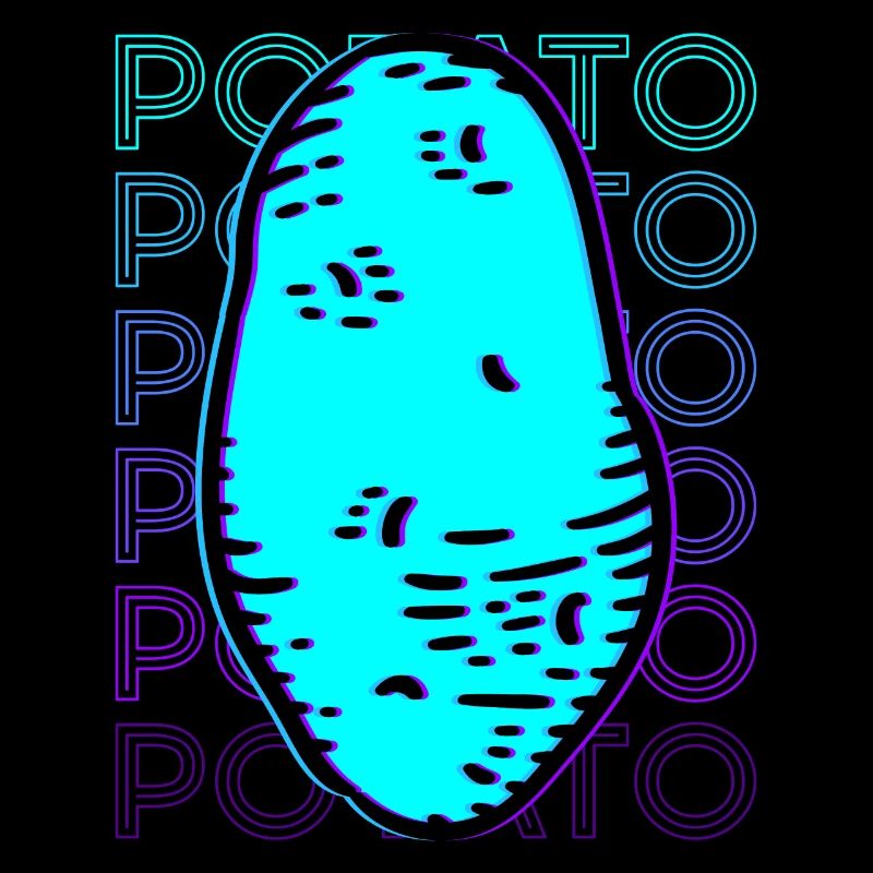 Pomme de terre rétro