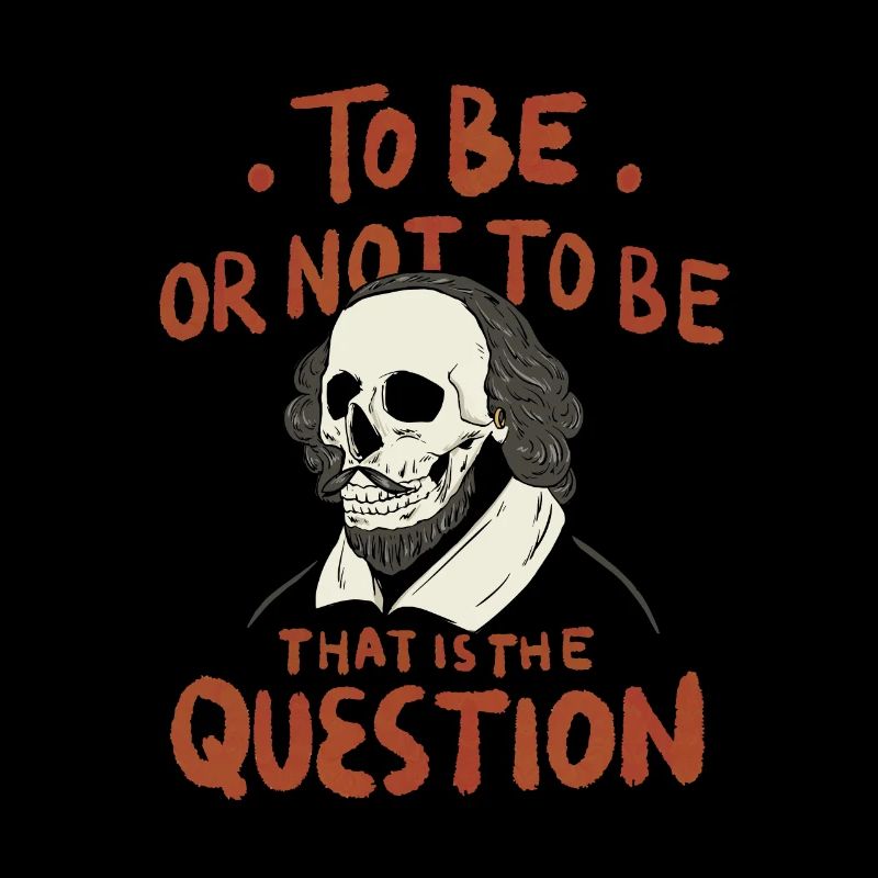 Hamlet Citation « Être ou ne pas être » design
