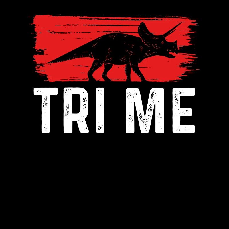 Triceratops Red Background
