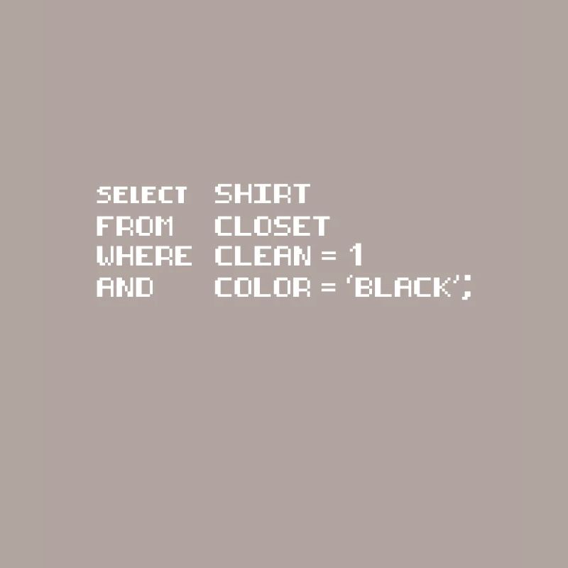 Select Shirt from Closet Programming Coding Dad