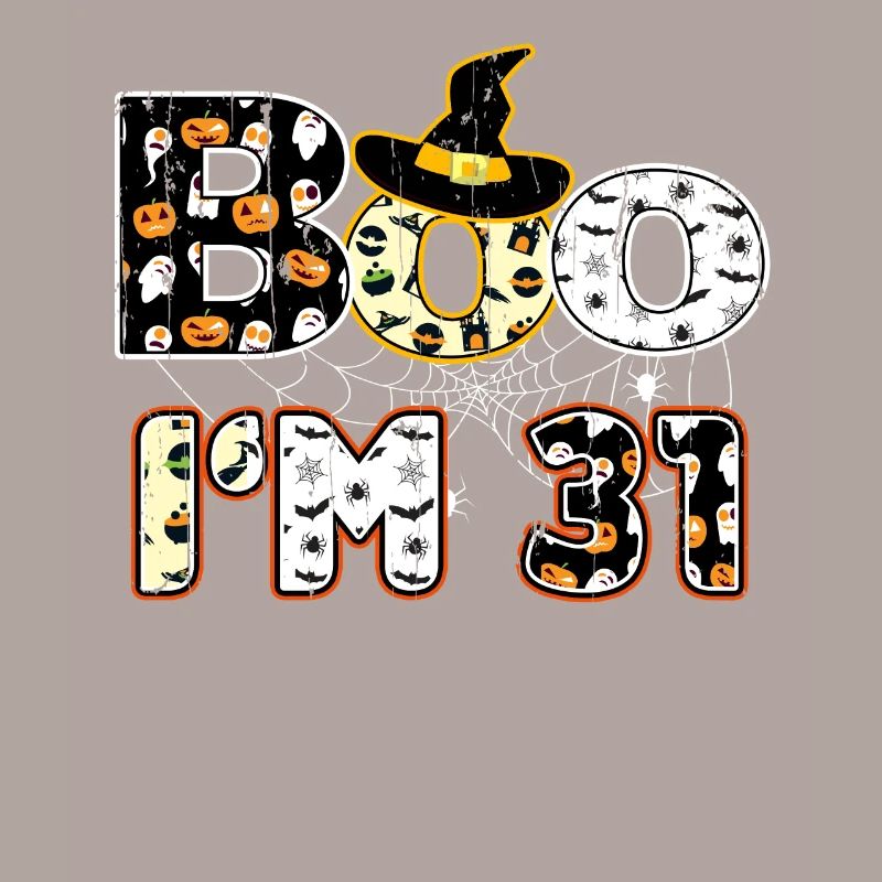 Halloween Pattern Spider Creatures Birth Age 31