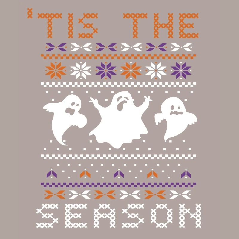 Stitch Pattern Ghost Creatures Saison Halloween