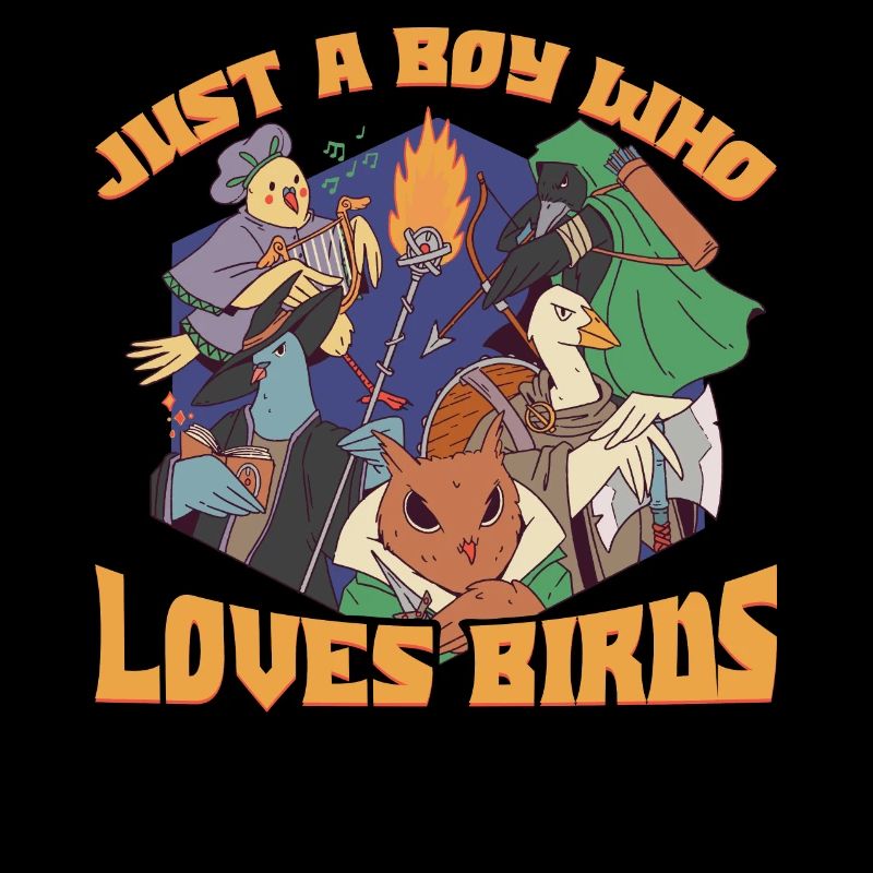Just A Boy Who Loves Birds Vogel Geschenk