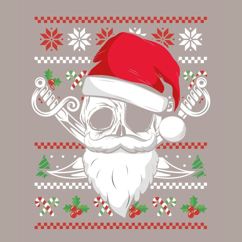 Pirate de Noël avec des épées