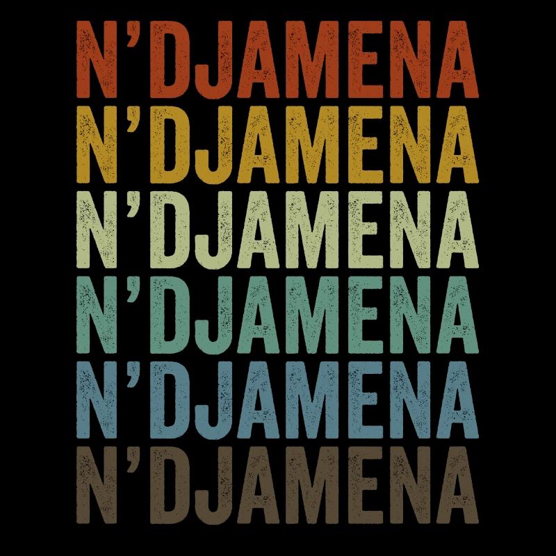N'Djamena Tschad Retro Vintage