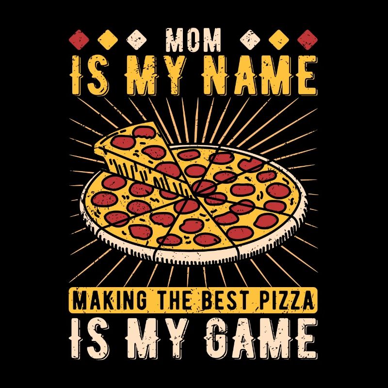 Pizzabäckerin Mutter Pizzaiolo