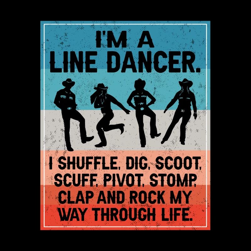 Line Dancing Cowboy Texas Line Dance Geschenk