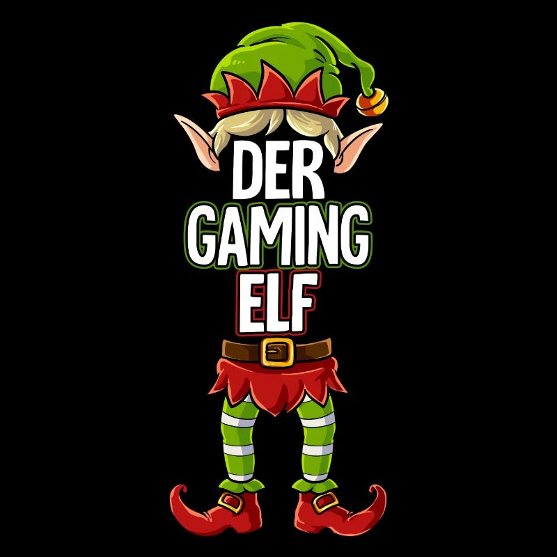 Gaming Elf Partnerlook Weihnachten