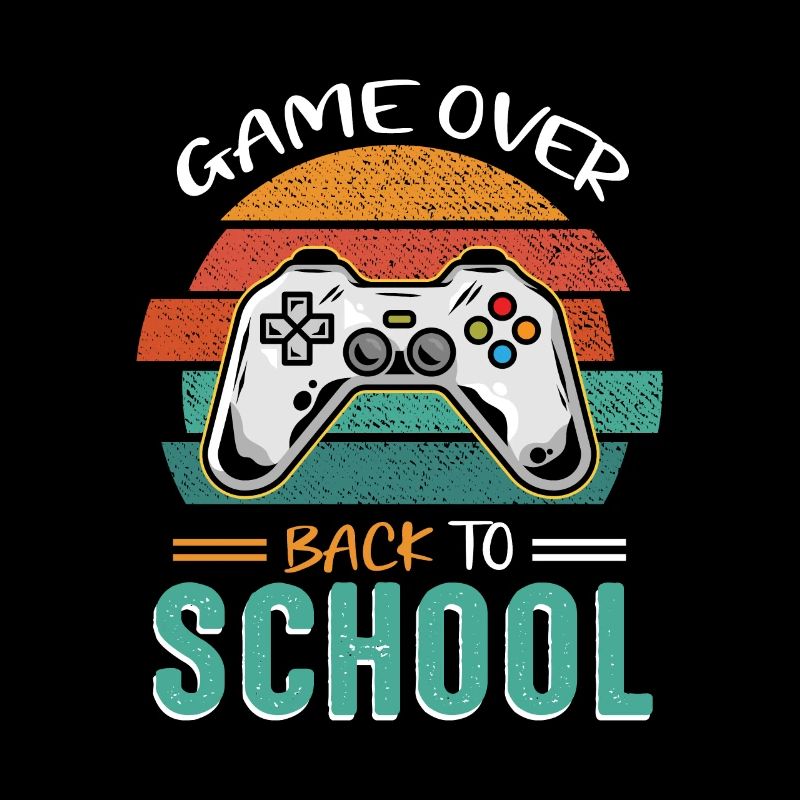 L’écolier commence le jeu du premier jour d’école