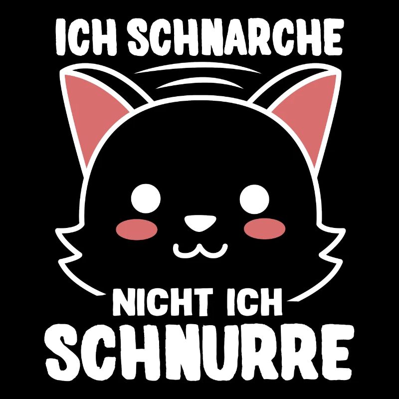 Süßes Katzen-Motiv Ich Schnarche Nicht Ich