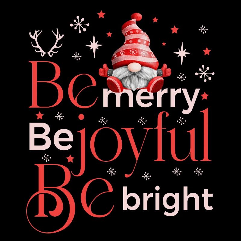 be merry be joyful be bright gnome