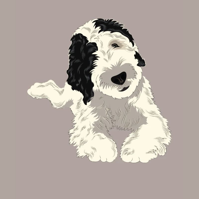 Cadeau de chien Sheepadoodle