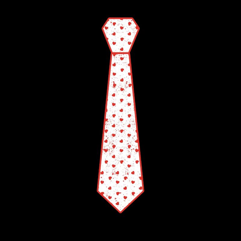 Valentine's Day Tie Heart Pattern Love Matching