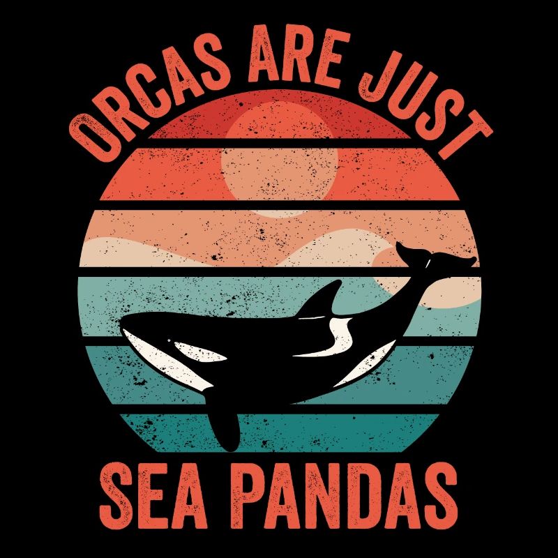 Drôle d’orque de mer Panda Rétro