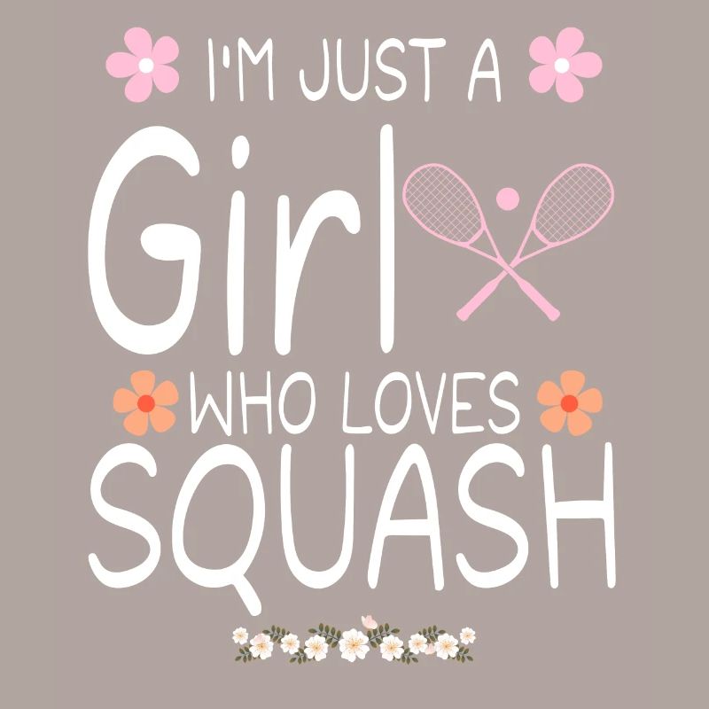 Ich bin nur ein Mädchen, das Squash liebt