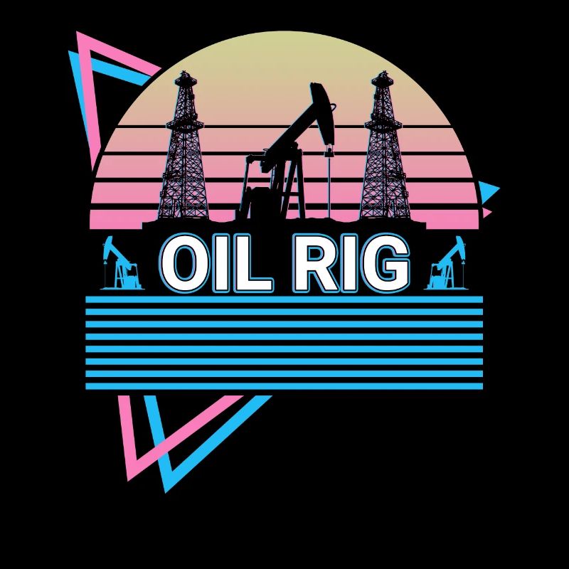 Oil platform Retro