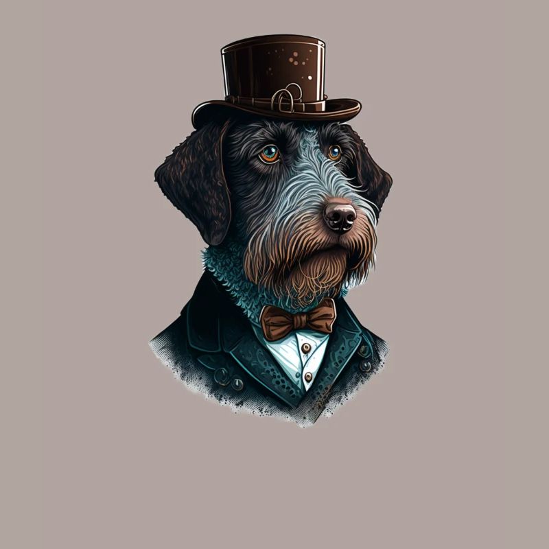 Hund German Wirehaired Pointer Hundemotiv