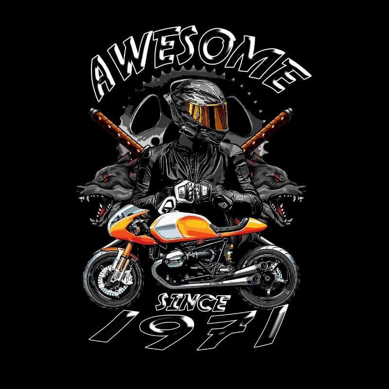 Awesome since 1971, Biker Geburtstag