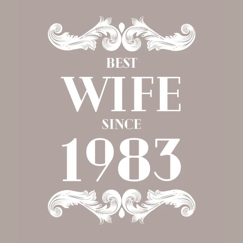 Beste Ehefrau seit 1983 Hochzeit