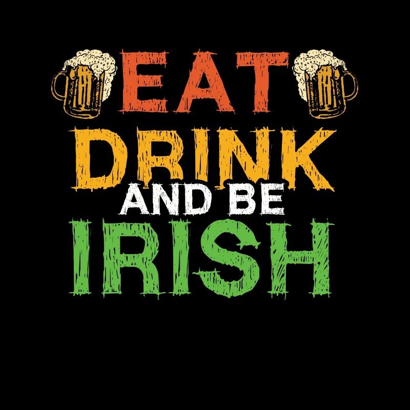 Essen Trinken Saint Paddy Shamrock Saint Patrick Tag