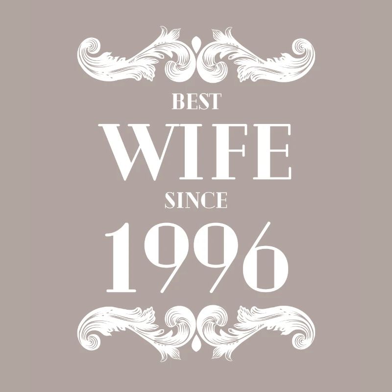 Beste Ehefrau seit 1996 Hochzeit