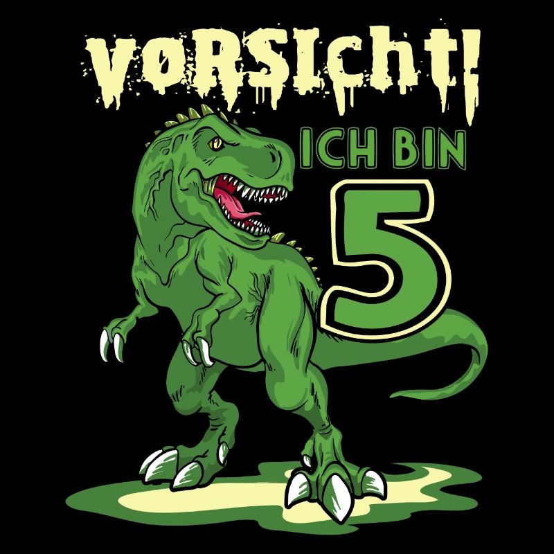 Vorsicht Ich Bin Schon 5 Geburtstag Dino