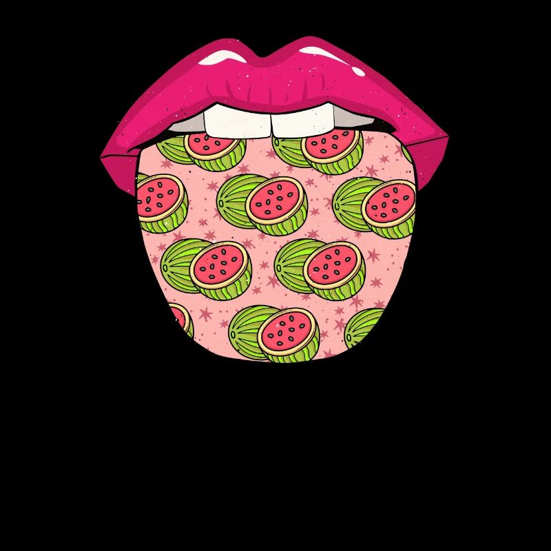Wassermelone Zunge