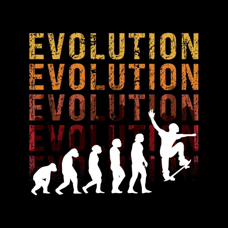 Evolution Skateboarding Skate Retro Streetwear