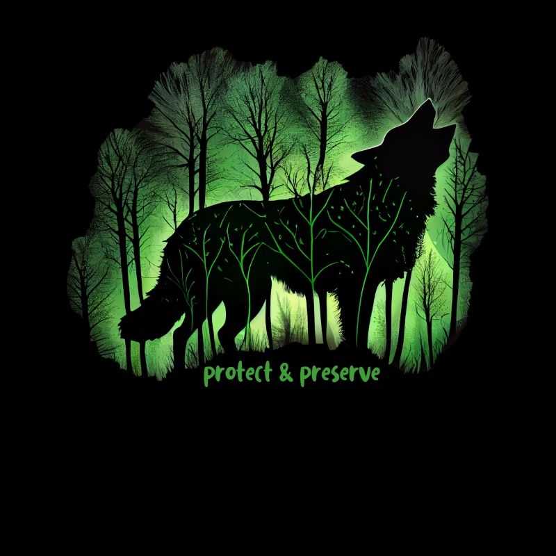 Wölfe Silhouette Naturschutz Tierschutz Wolf