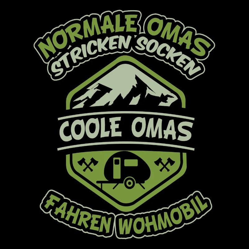 Omi Wohnwagen Camping Spruch Oma Großmutter