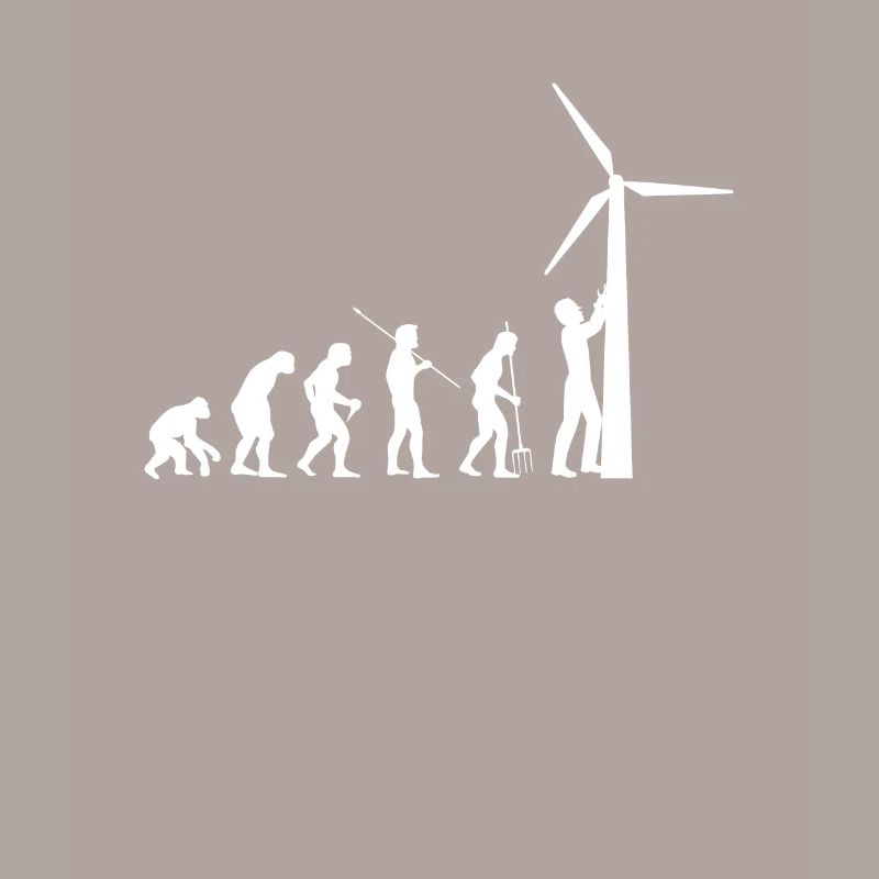 Evolution Windrad Windenergie Shirt Geschenk
