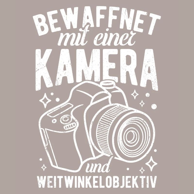 Bewaffnet mit einer KAMERA und WEITWINKELOBJEKTIV