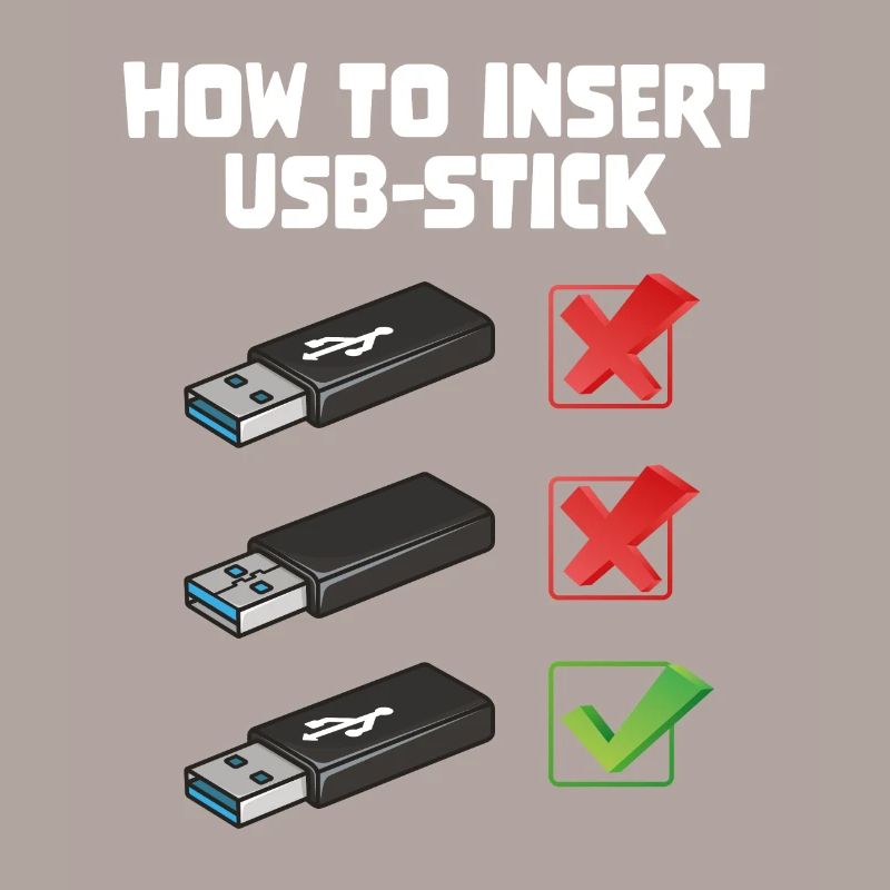 How To Insert USB Stick Funny Programmer Meme