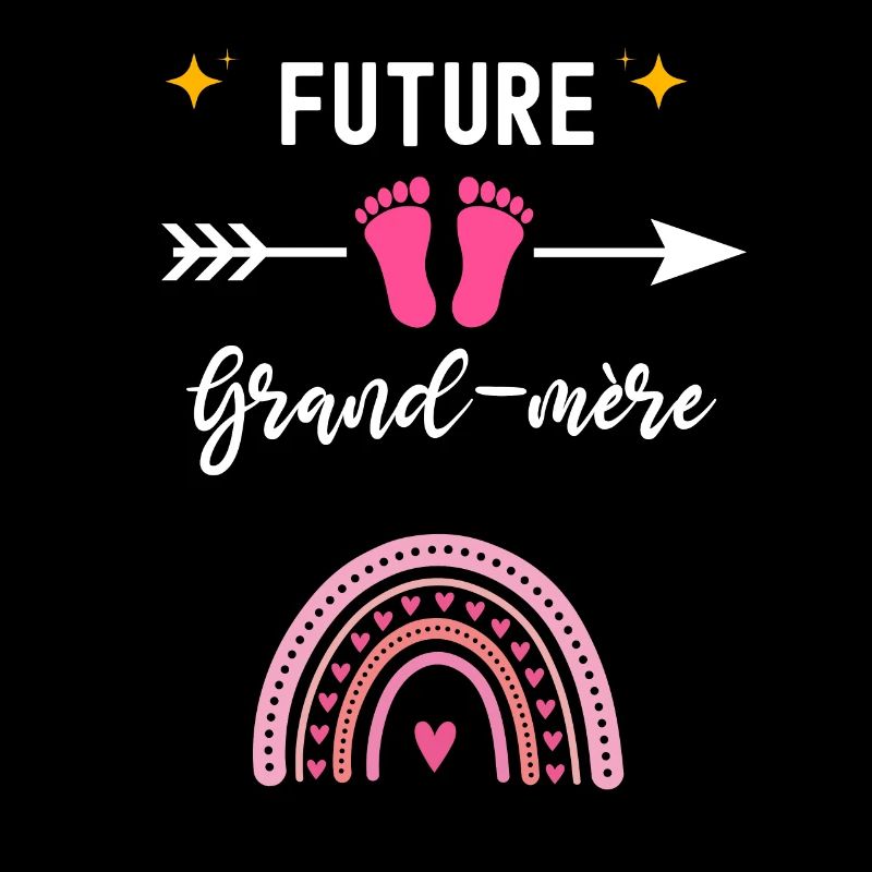 Future grand-mère cadeau naissance grand-mère