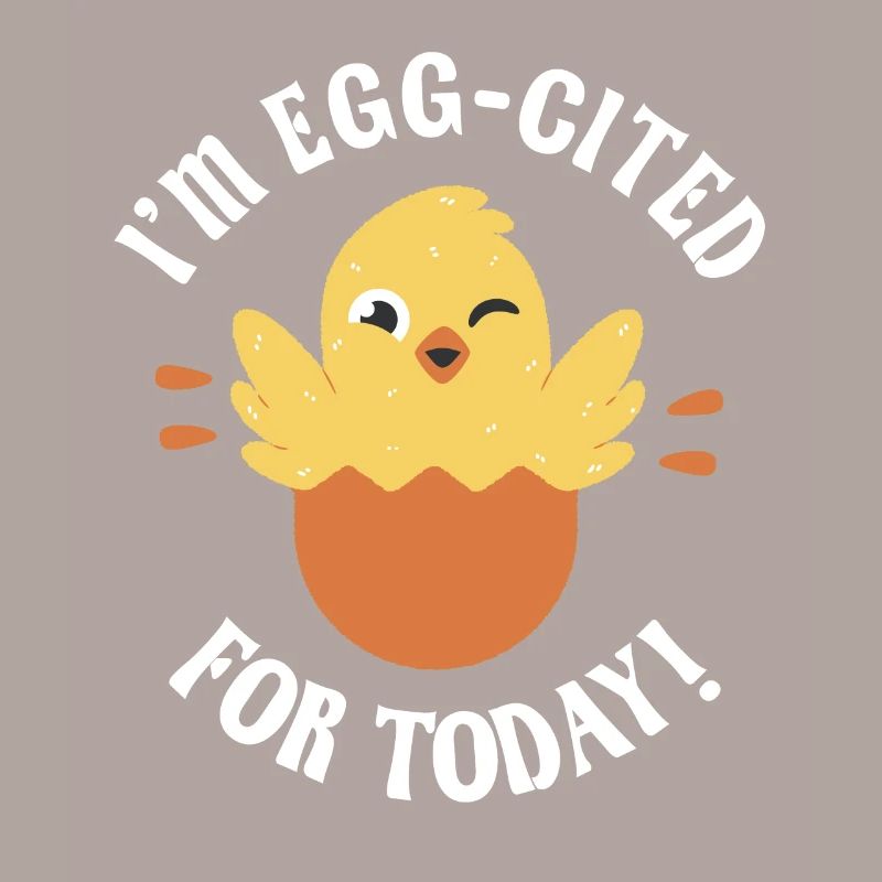 Egg-cited hatching chick