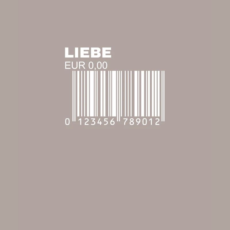 Liebe Barcode Strichcode Bar Code Trendy Statement