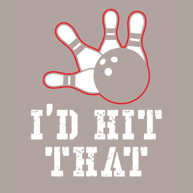 J’avais frappé ce design de bowling