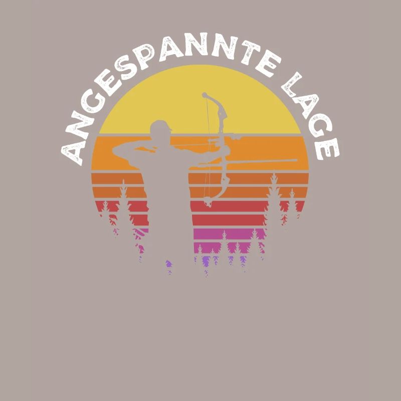 Bogenschießen Bogenschütze Angespannte Lage