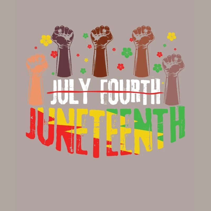 Protestfaust feiert Juneteenth Schwarze Geschichte