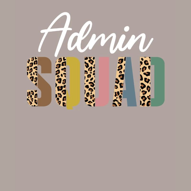 Admin squad leopard print