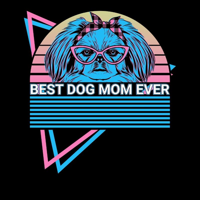 Pekinesen Mama Retro