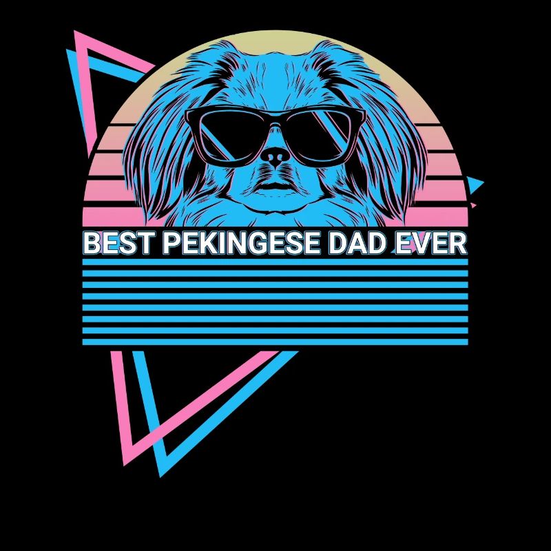Best Pekingese Daddy Ever Retro