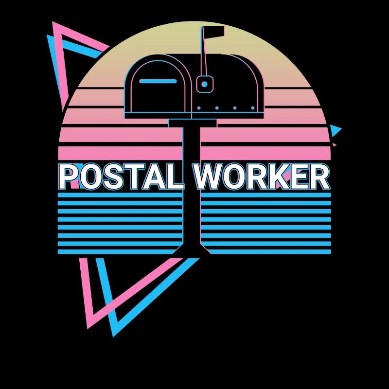 Postangestellter Postdienst Postbote Retro