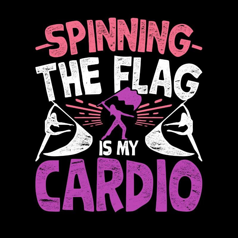 Color Guard Spin Le drapeau est mon cardio