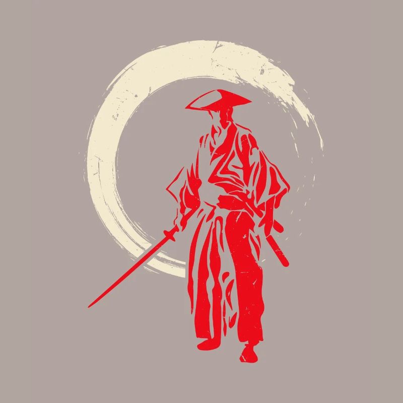 Retro Samurai Warrior
