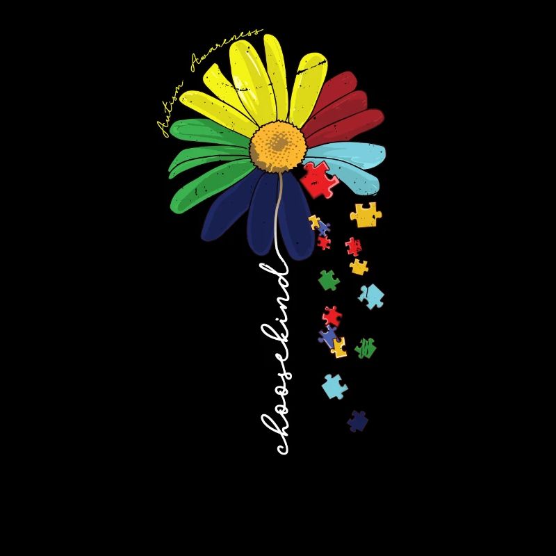 Wählen Sie Kind Autismus Bewusstsein Sonnenblume Mama